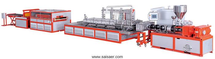 PVC foam panel extrusion production line