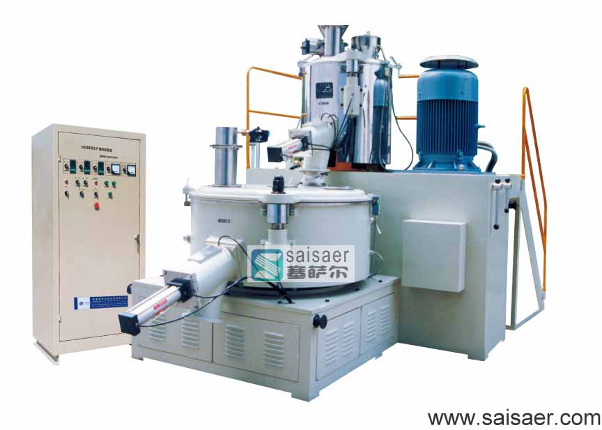 High speed heating-cooling mixing unit