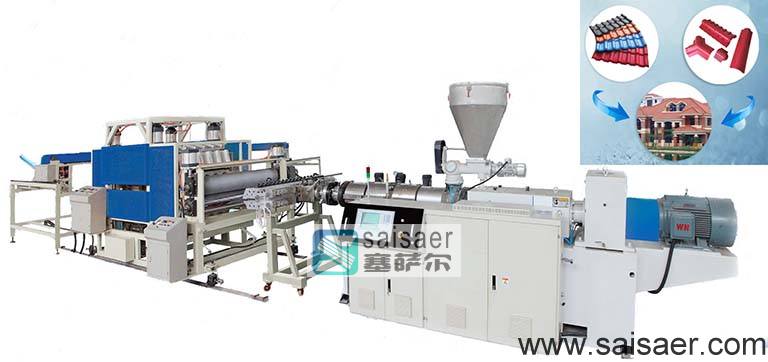 Glazed tile extrusion machine