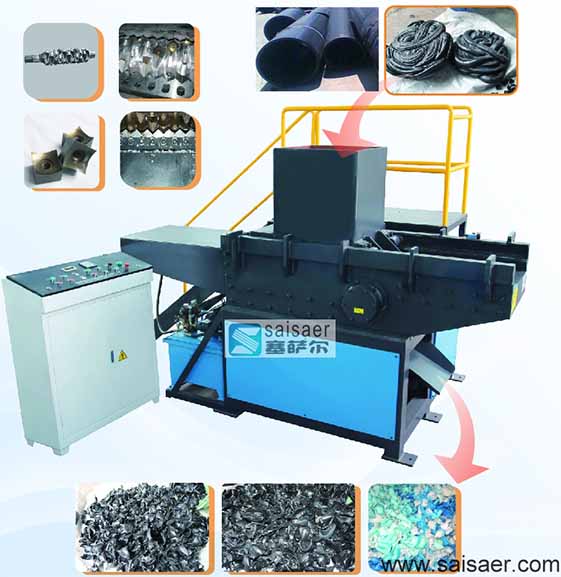 single shaft plastic shredder