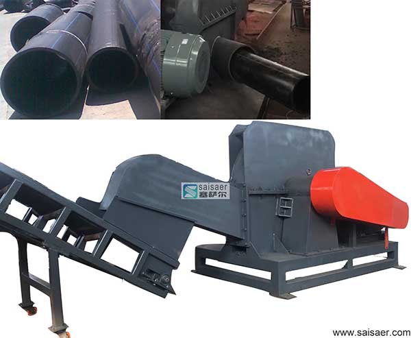 Specialized crusher of plastic pipe