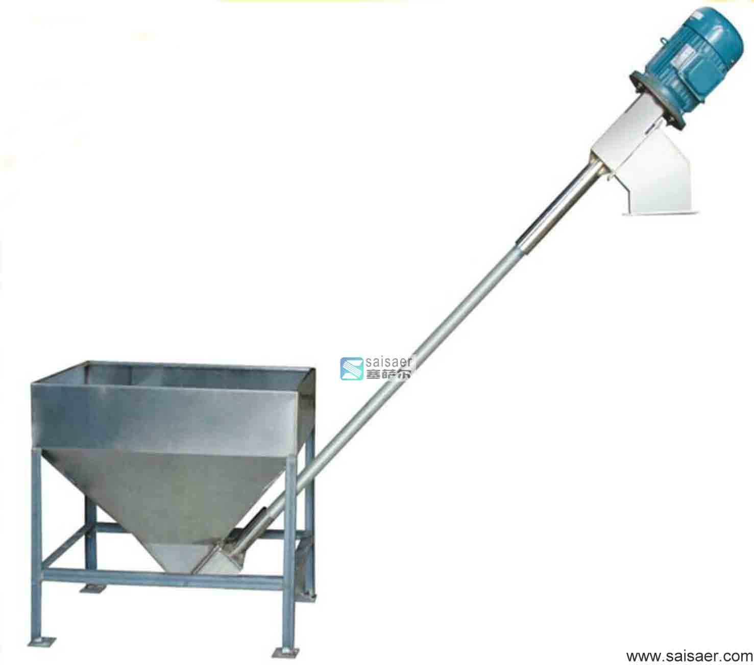 Spring loader for plastic powder