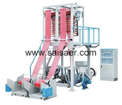 Double head film blowing machine