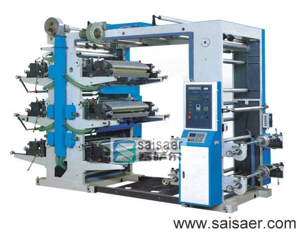 Six color flexo printing machine