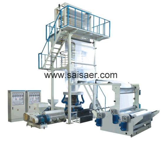 Two layer co-extrusion film blowing machine